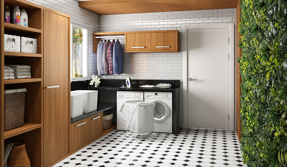 Projeto de lavanderia planejada - Bartz Móveis Planejados