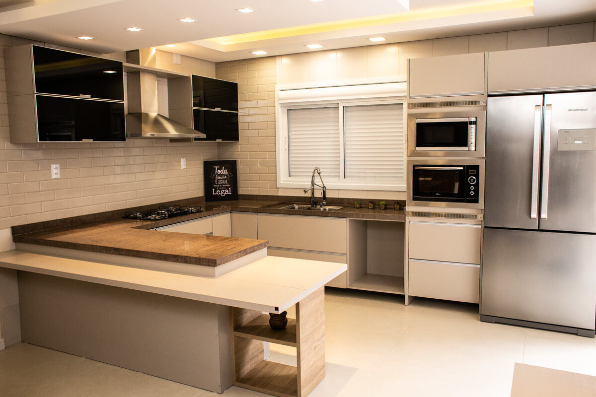 Como organizar uma cozinha - Imagem de uma cozinha planejada