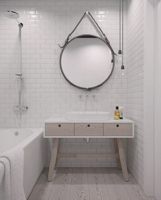 Banheiro no estilo nórdico