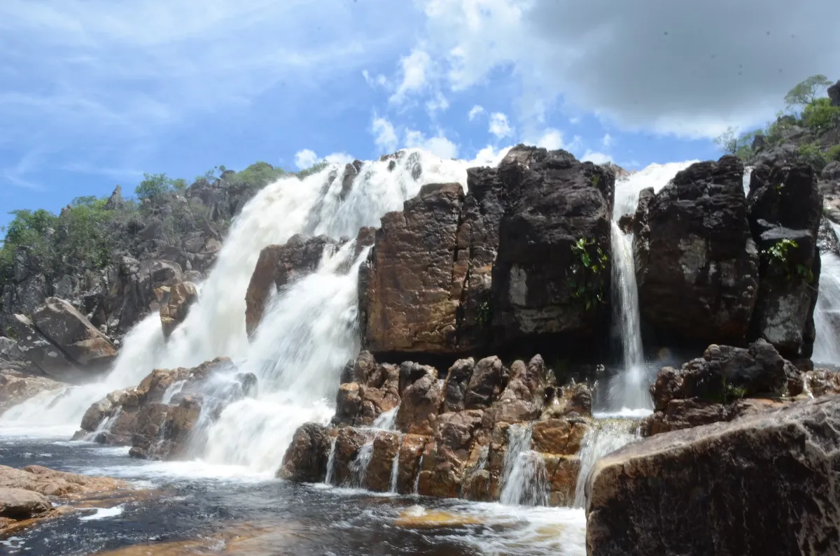 cachoeira na Chapada dos Veadeiros