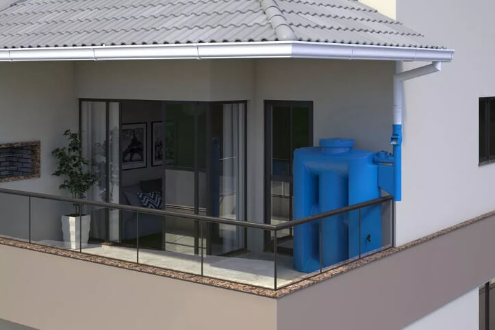 Cisterna para coleta de água da chuva