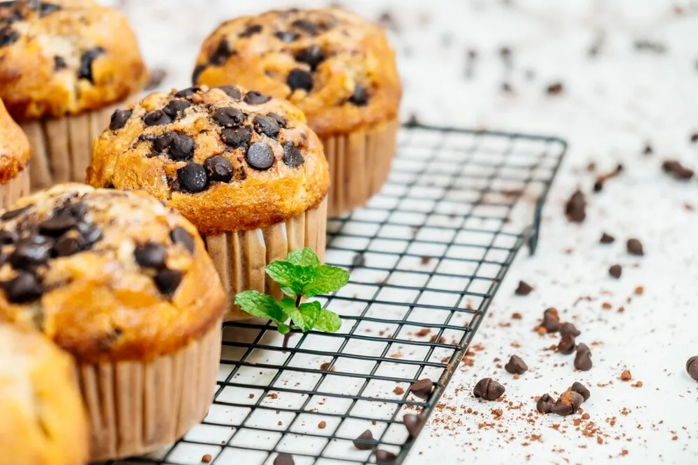 muffin de abobora com chocolate
